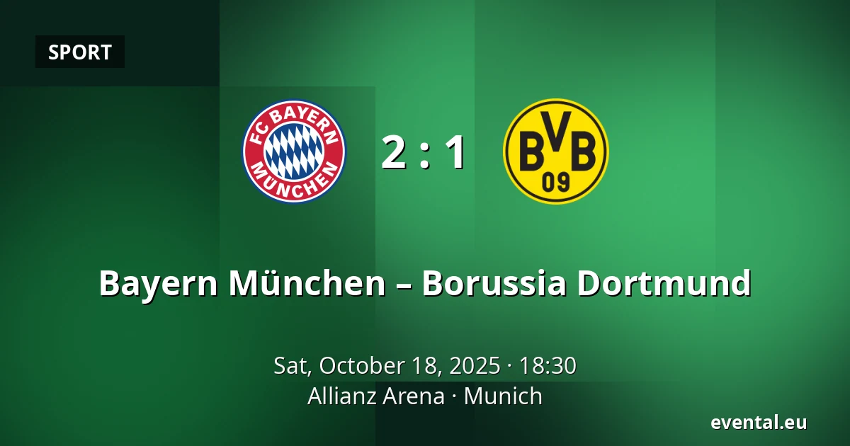 Bayern München – Borussia Dortmund — Allianz Arena, Munich