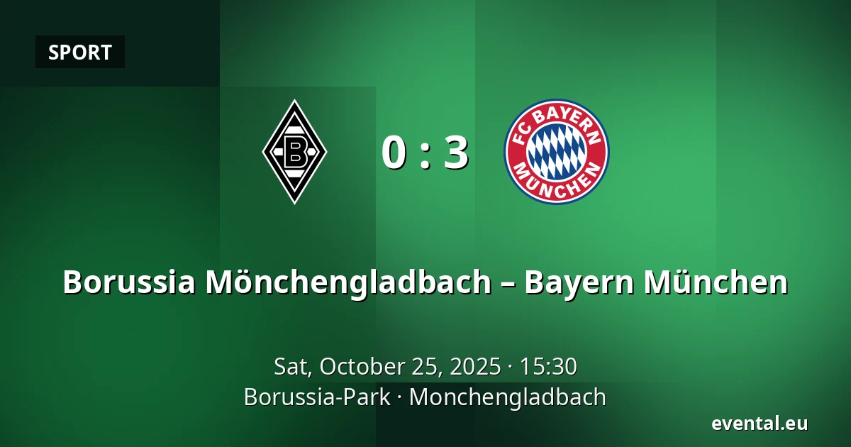 Borussia Mönchengladbach – Bayern München — Borussia-Park, Monchengladbach