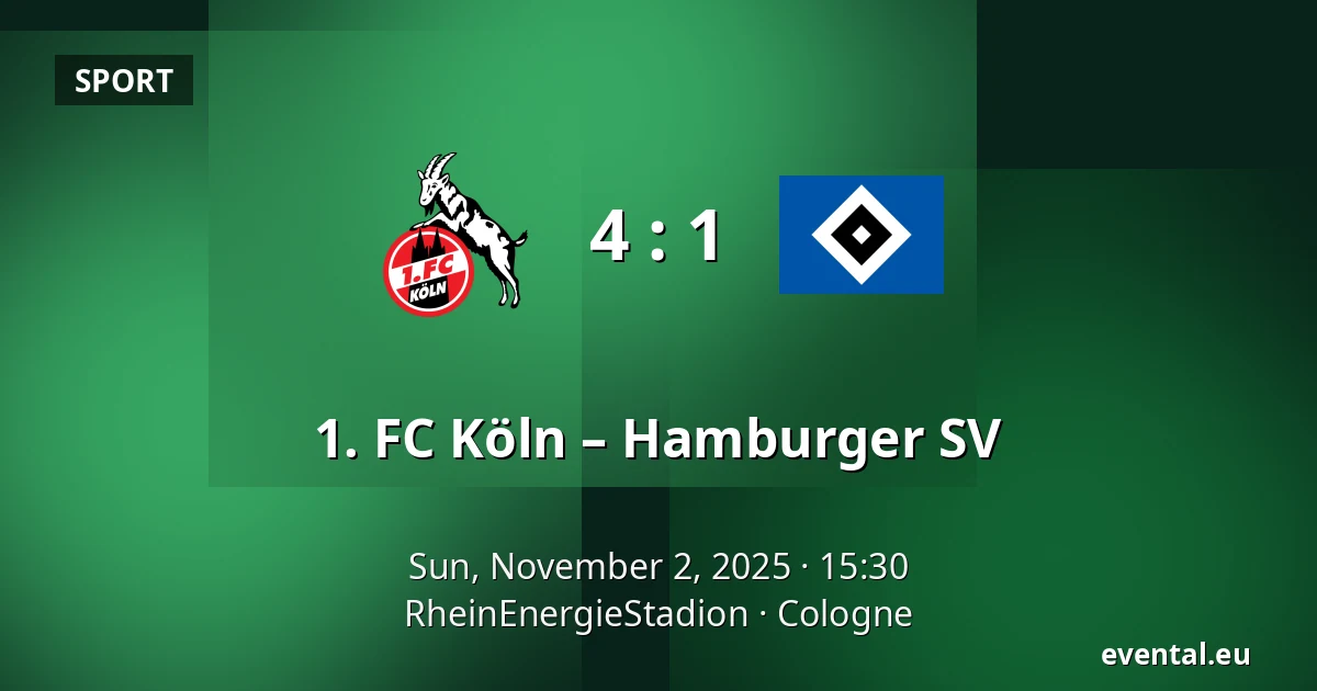1. FC Köln – Hamburger SV — RheinEnergieStadion, Cologne