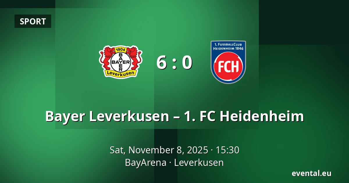 Bayer Leverkusen – 1. FC Heidenheim — BayArena, Leverkusen