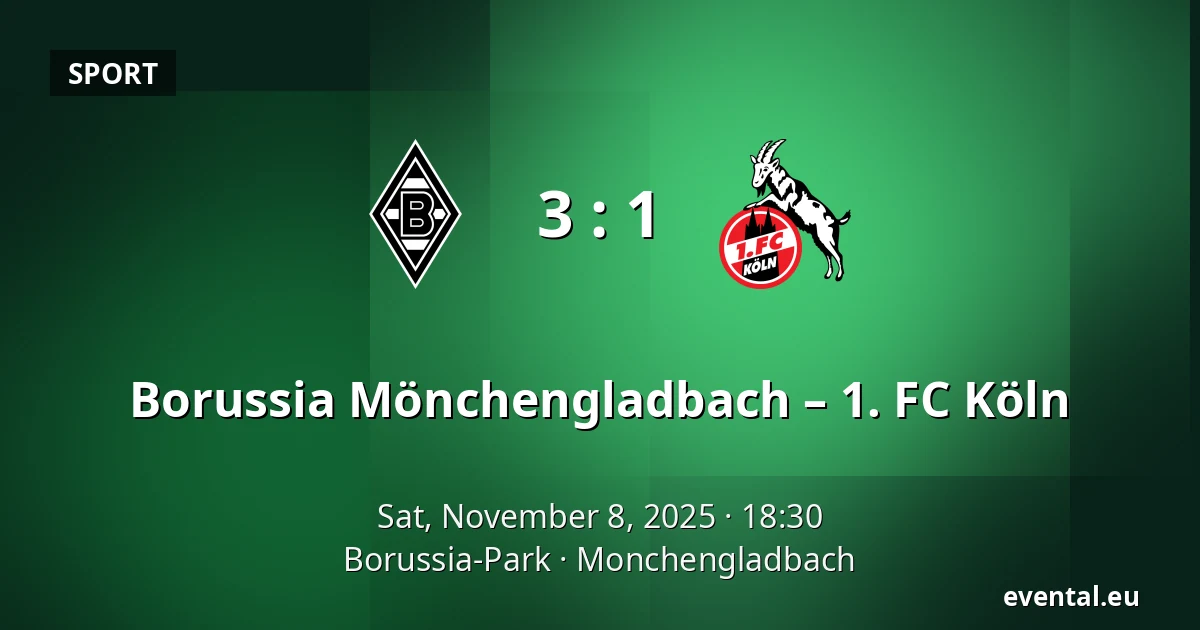Borussia Mönchengladbach – 1. FC Köln — Borussia-Park, Monchengladbach