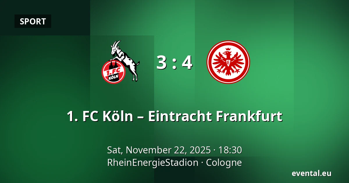1. FC Köln – Eintracht Frankfurt — RheinEnergieStadion, Cologne