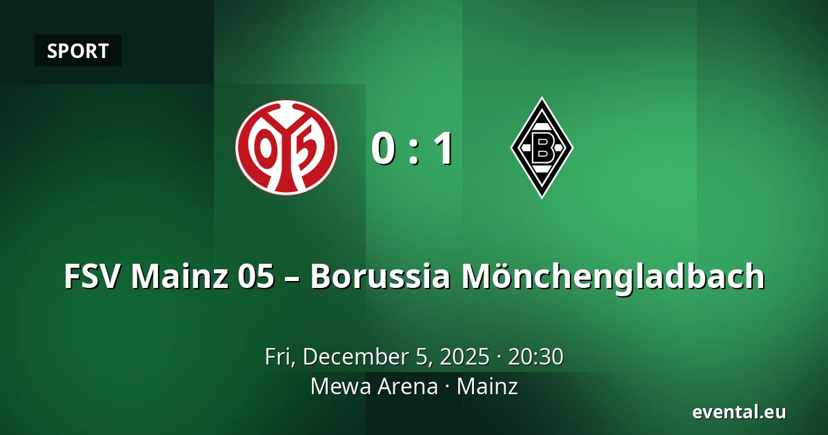 FSV Mainz 05 – Borussia Mönchengladbach — Mewa Arena, Mainz