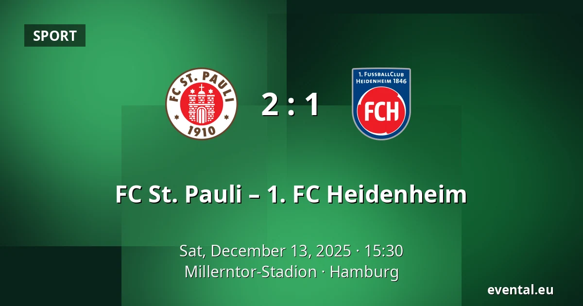 FC St. Pauli – 1. FC Heidenheim — Millerntor-Stadion, Hamburg