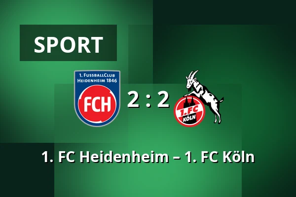 1. FC Heidenheim – 1. FC Köln — Voith-Arena, Heidenheim an der Brenz