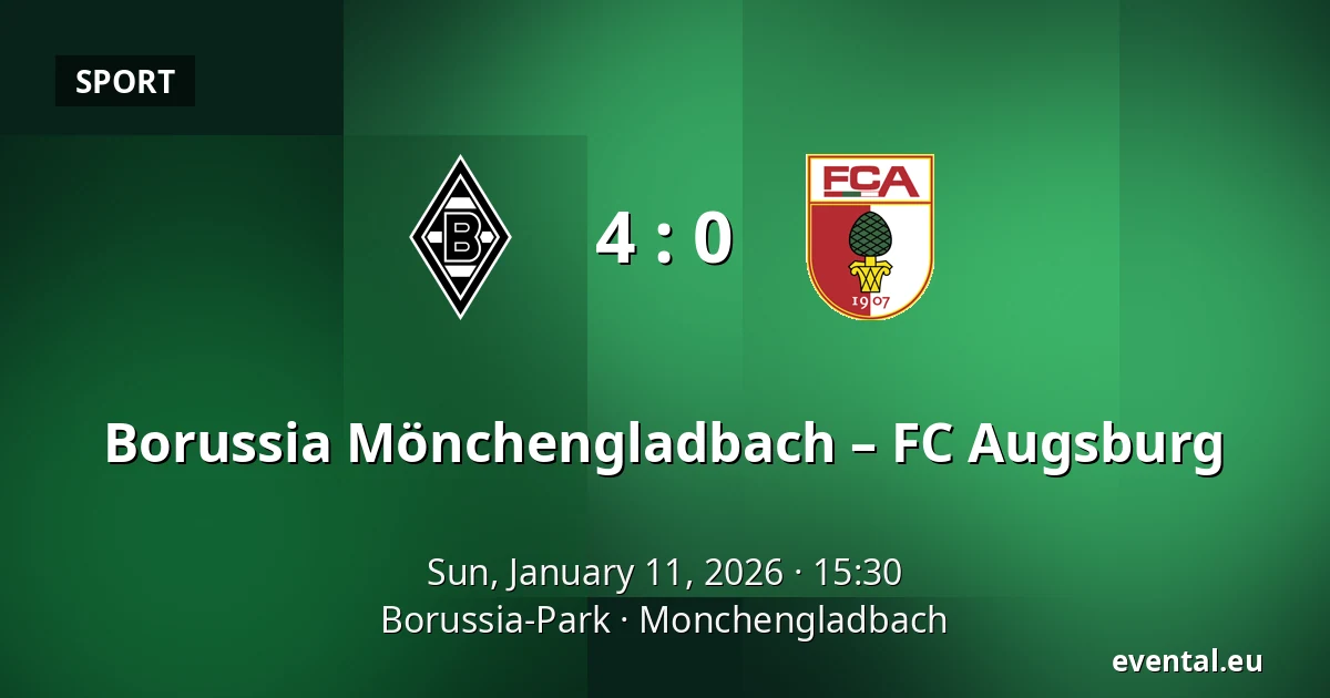 Borussia Mönchengladbach – FC Augsburg — Borussia-Park, Monchengladbach
