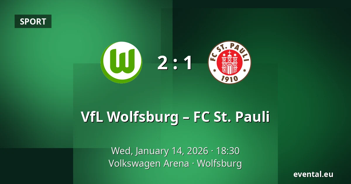 VfL Wolfsburg – FC St. Pauli — Volkswagen Arena, Wolfsburg