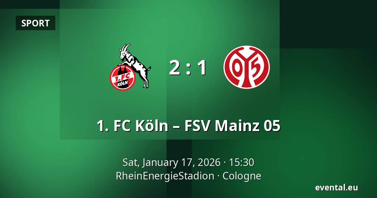 1. FC Köln – FSV Mainz 05 — RheinEnergieStadion, Cologne