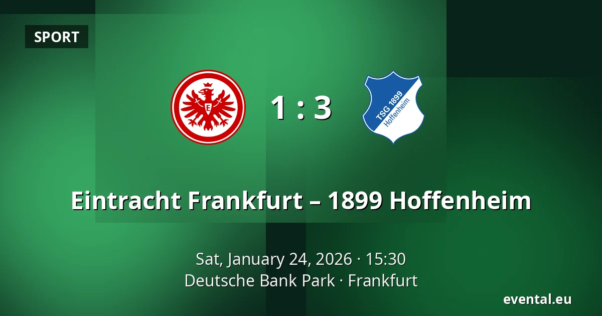 Eintracht Frankfurt – 1899 Hoffenheim — Deutsche Bank Park, Frankfurt