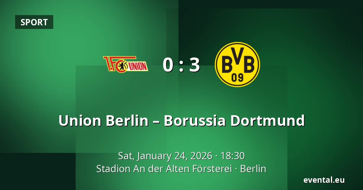 Union Berlin – Borussia Dortmund — Stadion An der Alten Försterei, Berlin