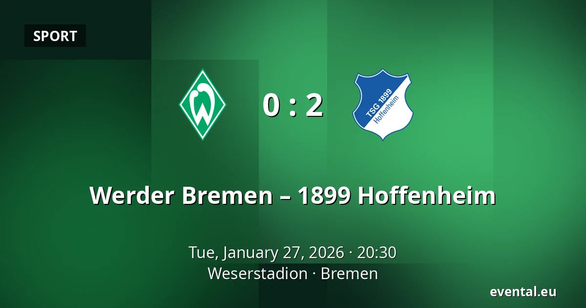 Werder Bremen – 1899 Hoffenheim — Weserstadion, Bremen