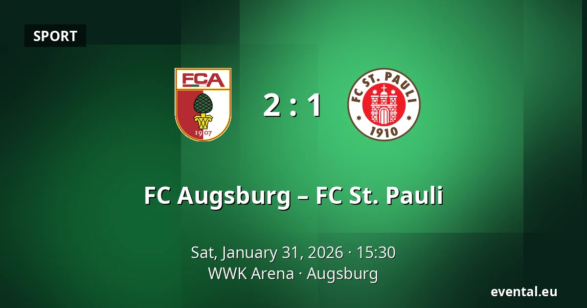 FC Augsburg – FC St. Pauli — WWK Arena, Augsburg