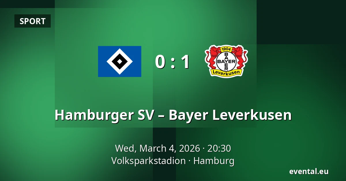 Hamburger SV – Bayer Leverkusen — Volksparkstadion, Hamburg