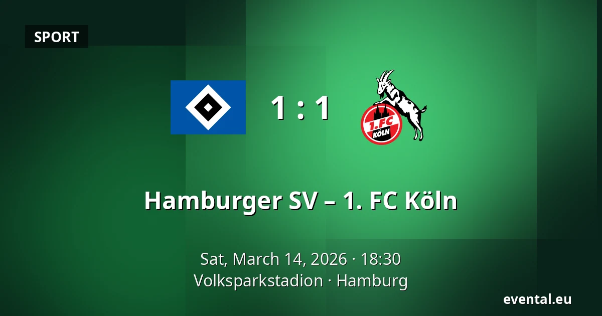 Hamburger SV – 1. FC Köln — Volksparkstadion, Hamburg