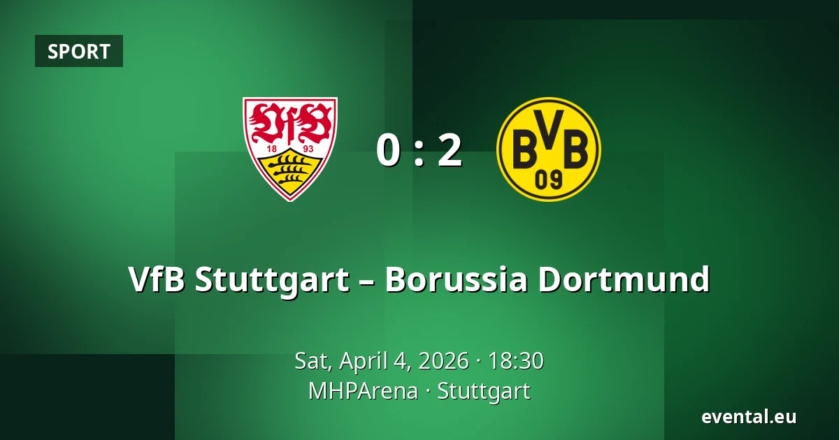 VfB Stuttgart – Borussia Dortmund — MHPArena, Stuttgart
