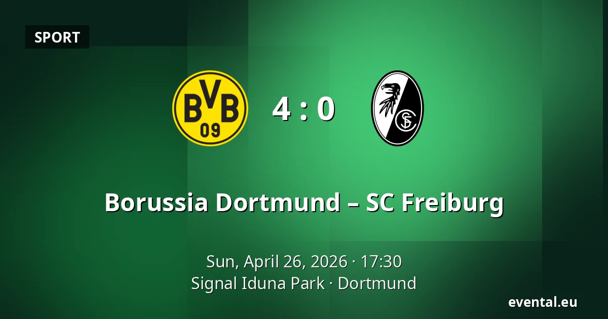 Borussia Dortmund – SC Freiburg — Signal Iduna Park, Dortmund