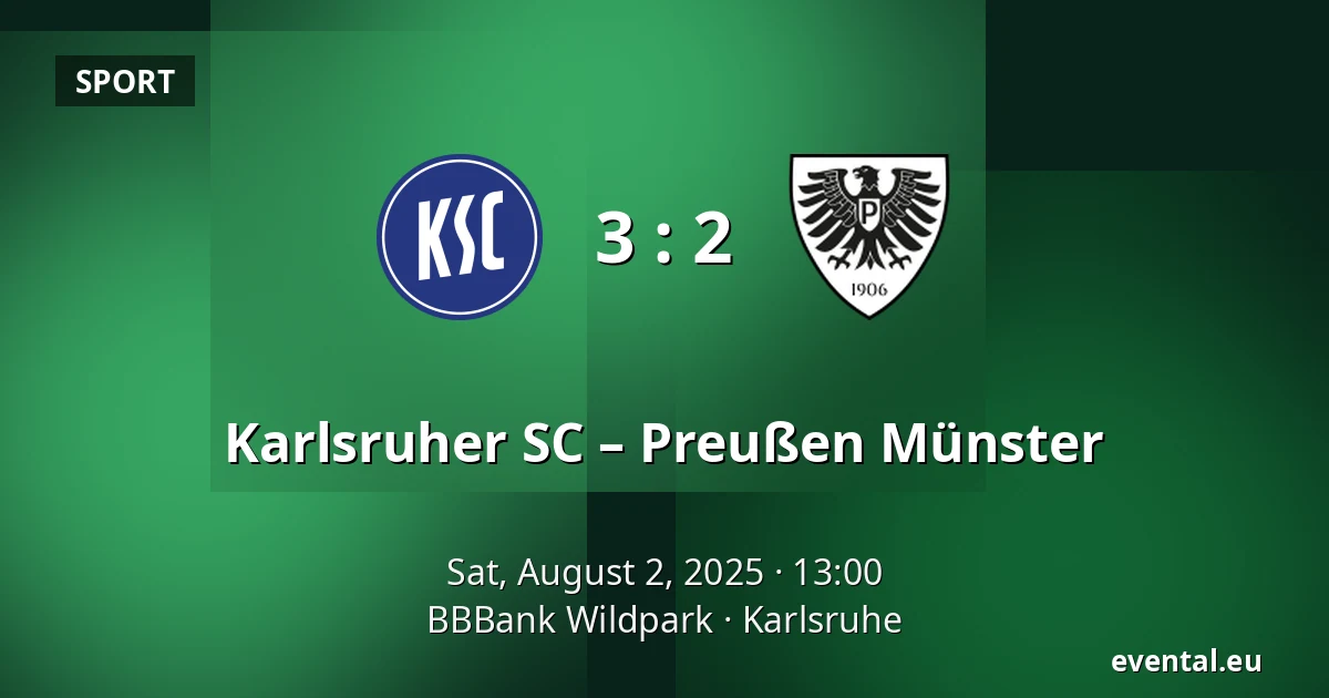 Karlsruher SC – Preußen Münster — BBBank Wildpark, Karlsruhe