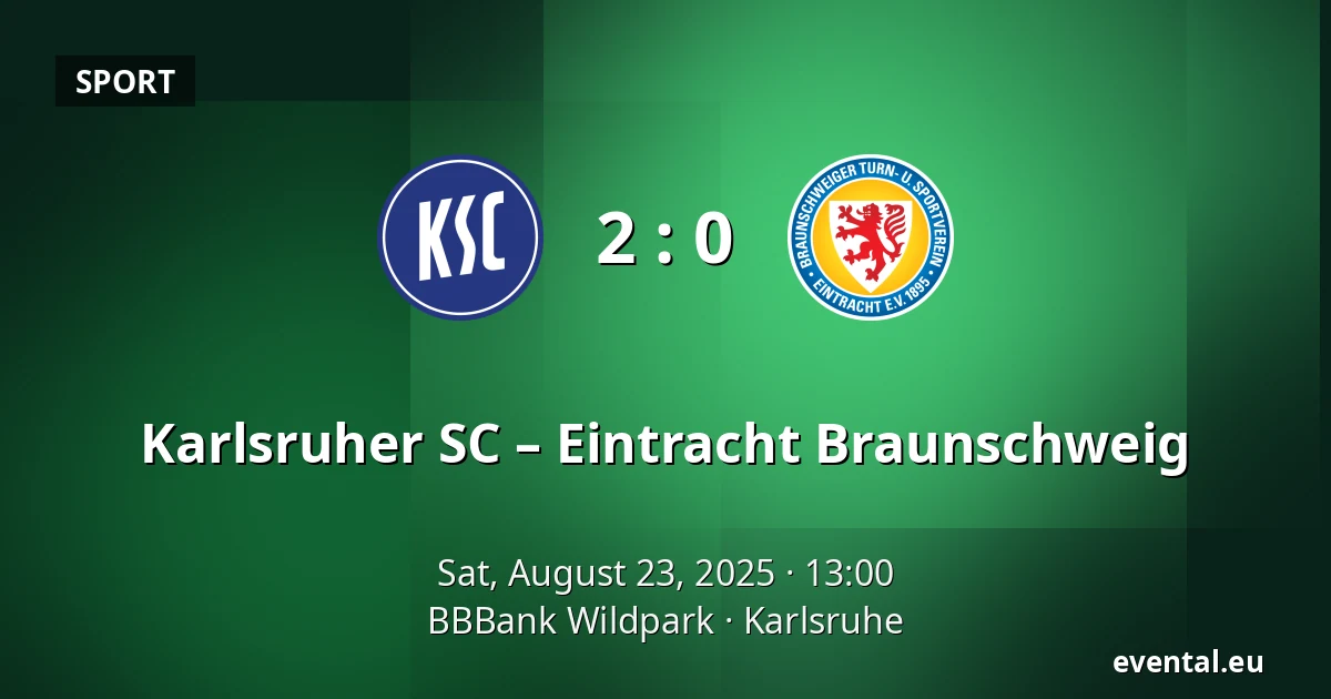 Karlsruher SC – Eintracht Braunschweig — BBBank Wildpark, Karlsruhe