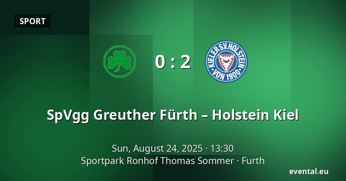 SpVgg Greuther Fürth – Holstein Kiel — Sportpark Ronhof Thomas Sommer, Furth