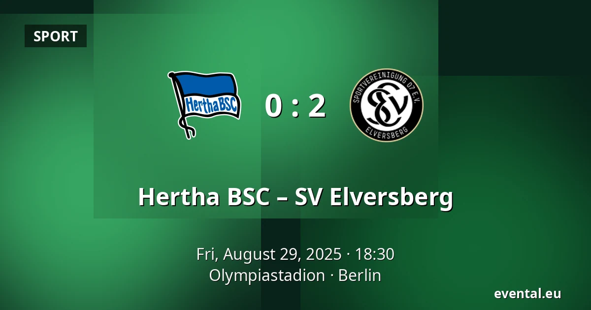 Hertha BSC – SV Elversberg — Olympiastadion, Berlin
