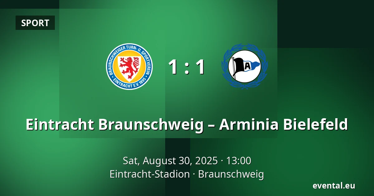 Eintracht Braunschweig – Arminia Bielefeld — Eintracht-Stadion, Braunschweig