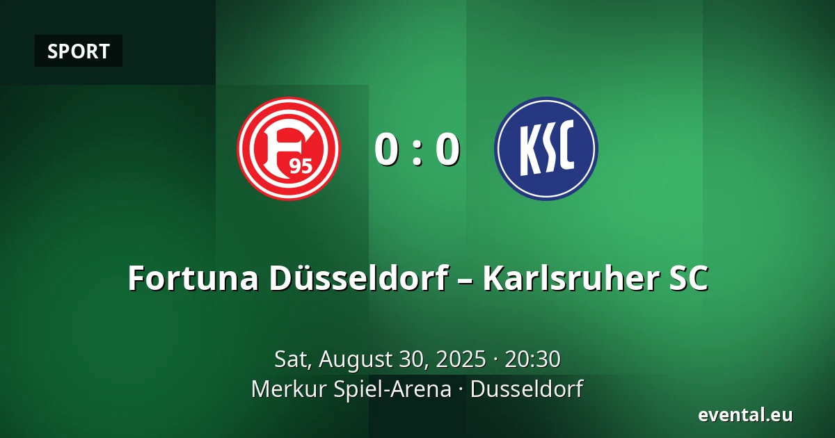 Fortuna Düsseldorf – Karlsruher SC — Merkur Spiel-Arena, Dusseldorf