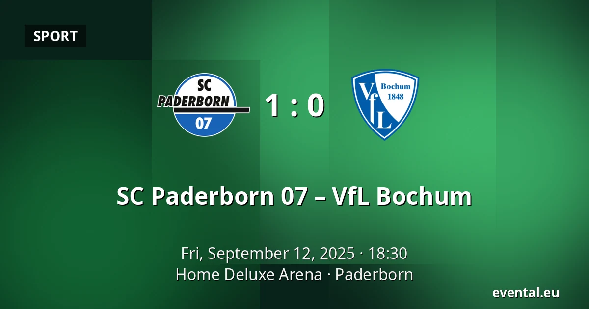 SC Paderborn 07 – VfL Bochum — Home Deluxe Arena, Paderborn