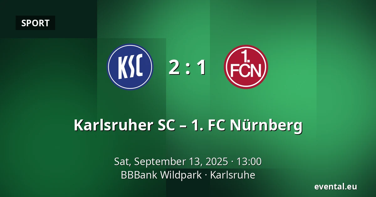 Karlsruher SC – 1. FC Nürnberg — BBBank Wildpark, Karlsruhe