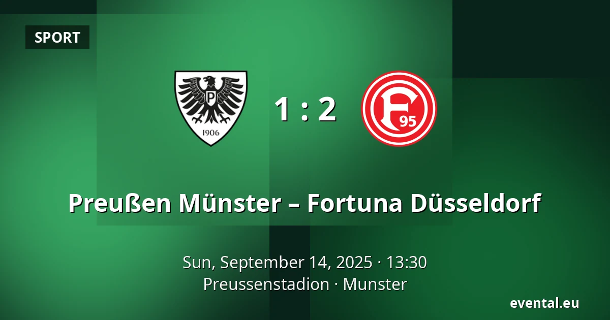 Preußen Münster – Fortuna Düsseldorf — Preussenstadion, Munster
