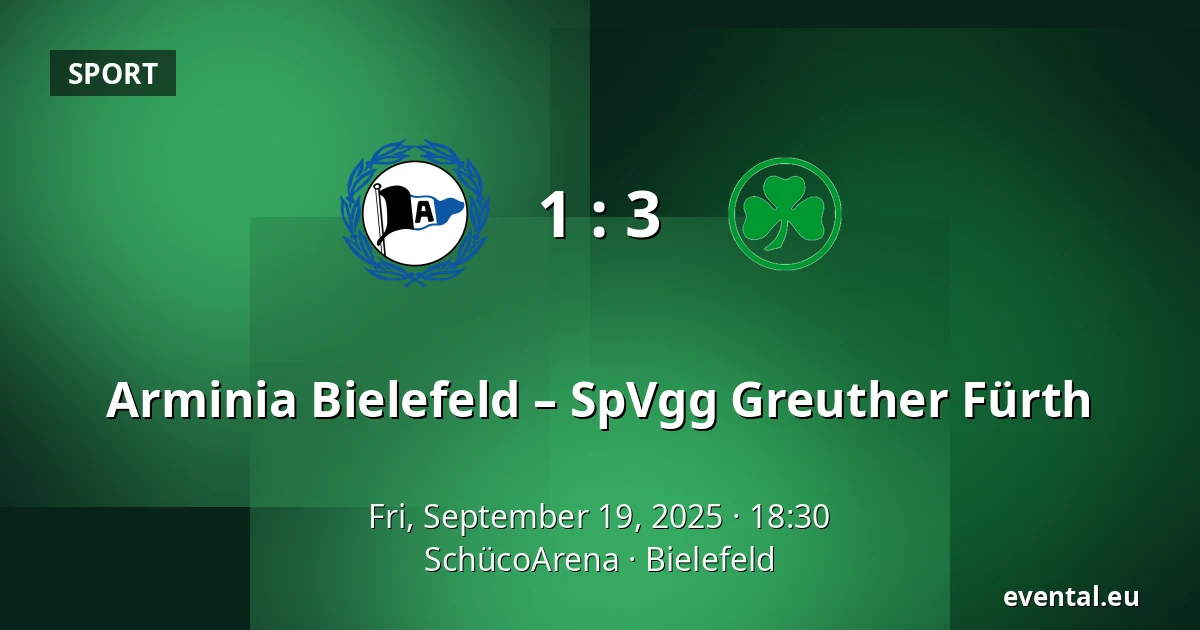 Arminia Bielefeld – SpVgg Greuther Fürth — SchücoArena, Bielefeld