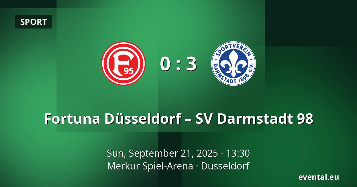 Fortuna Düsseldorf – SV Darmstadt 98 — Merkur Spiel-Arena, Dusseldorf