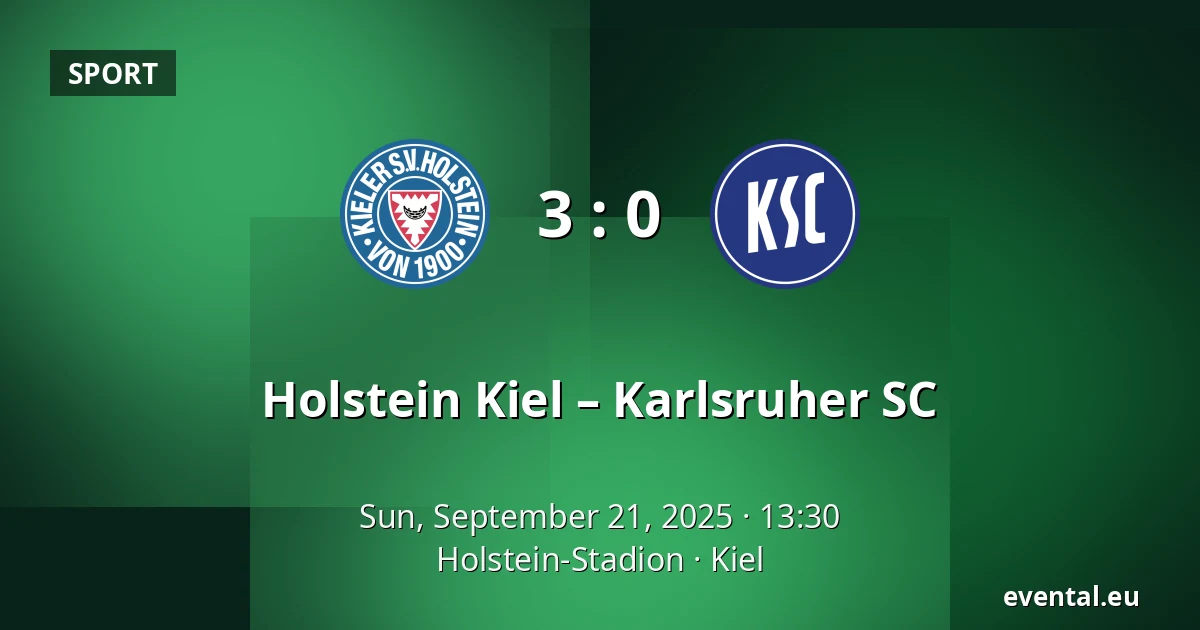 Holstein Kiel – Karlsruher SC — Holstein-Stadion, Kiel