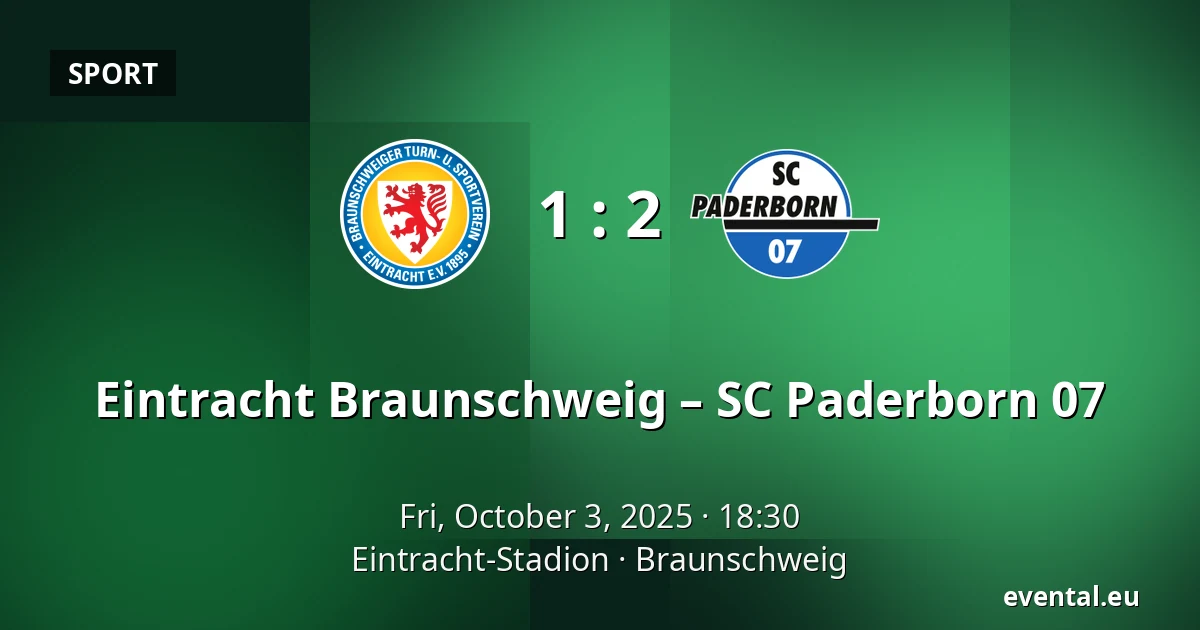 Eintracht Braunschweig – SC Paderborn 07 — Eintracht-Stadion, Braunschweig