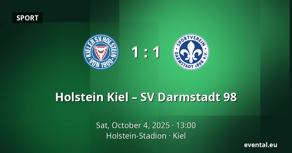 Holstein Kiel – SV Darmstadt 98 — Holstein-Stadion, Kiel