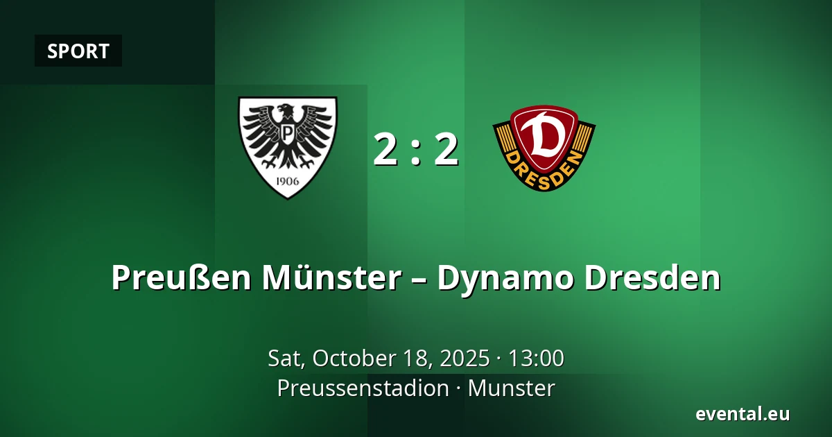 Preußen Münster – Dynamo Dresden — Preussenstadion, Munster