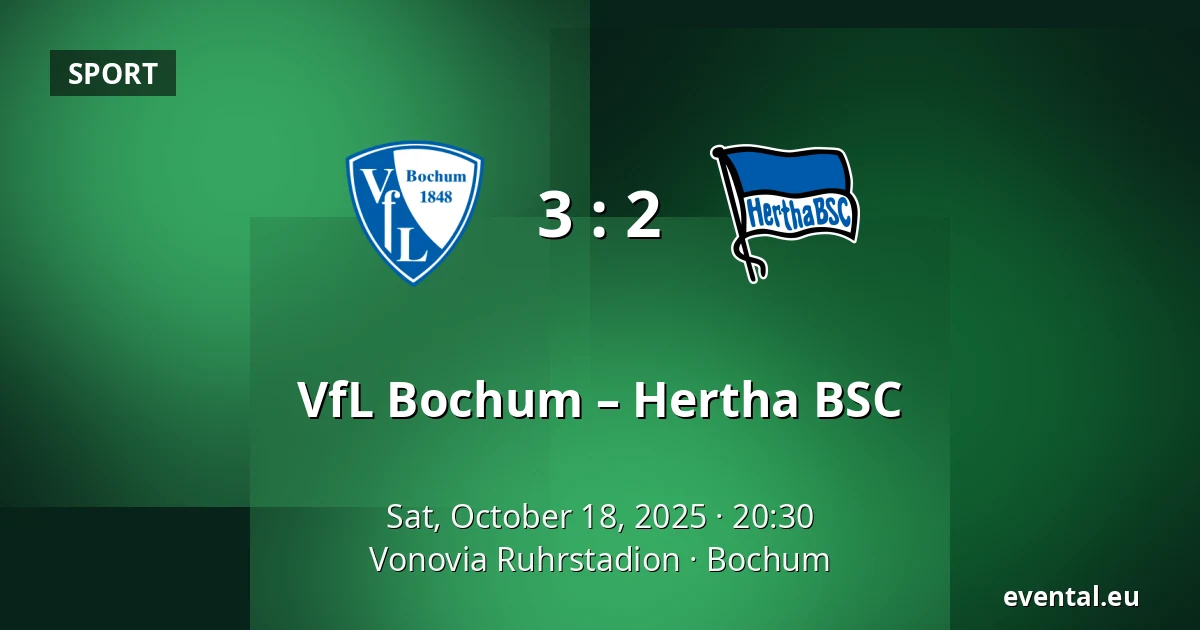 VfL Bochum – Hertha BSC — Vonovia Ruhrstadion, Bochum