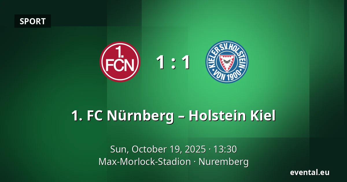 1. FC Nürnberg – Holstein Kiel — Max-Morlock-Stadion, Nuremberg