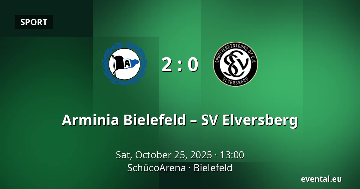 Arminia Bielefeld – SV Elversberg — SchücoArena, Bielefeld