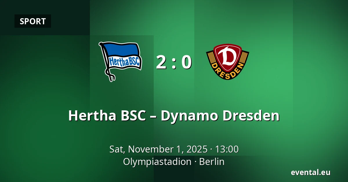 Hertha BSC – Dynamo Dresden — Olympiastadion, Berlin