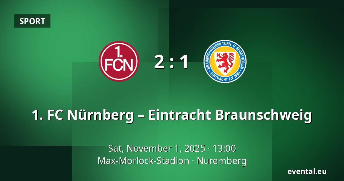 1. FC Nürnberg – Eintracht Braunschweig — Max-Morlock-Stadion, Nuremberg