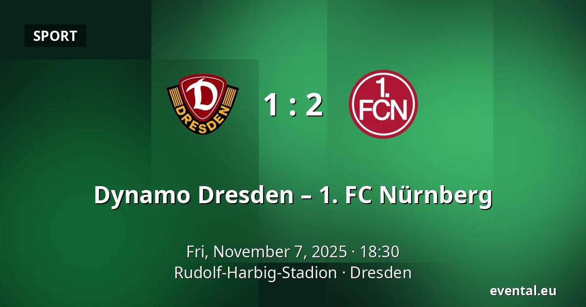 Dynamo Dresden – 1. FC Nürnberg — Rudolf-Harbig-Stadion, Dresden