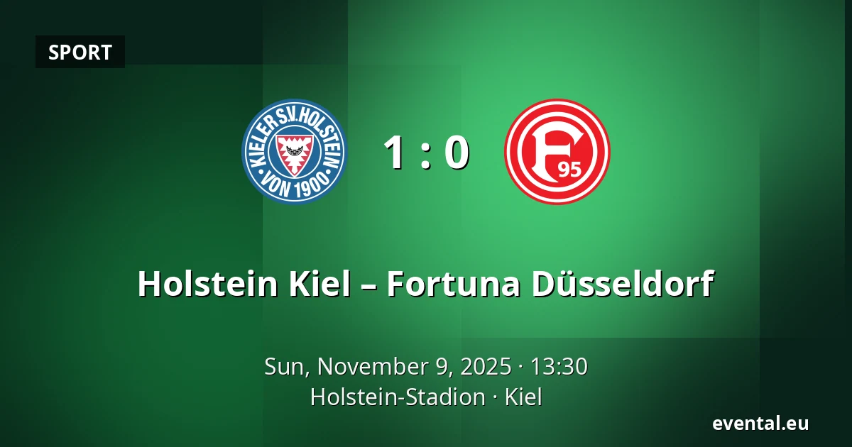 Holstein Kiel – Fortuna Düsseldorf — Holstein-Stadion, Kiel