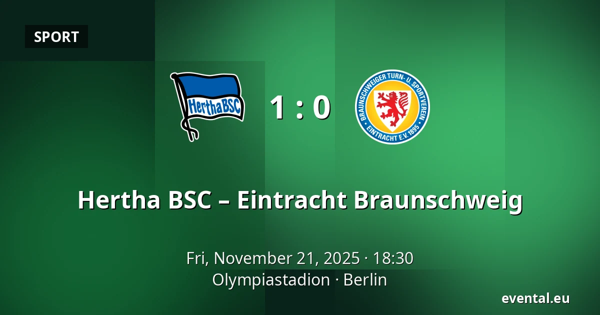 Hertha BSC – Eintracht Braunschweig — Olympiastadion, Berlin