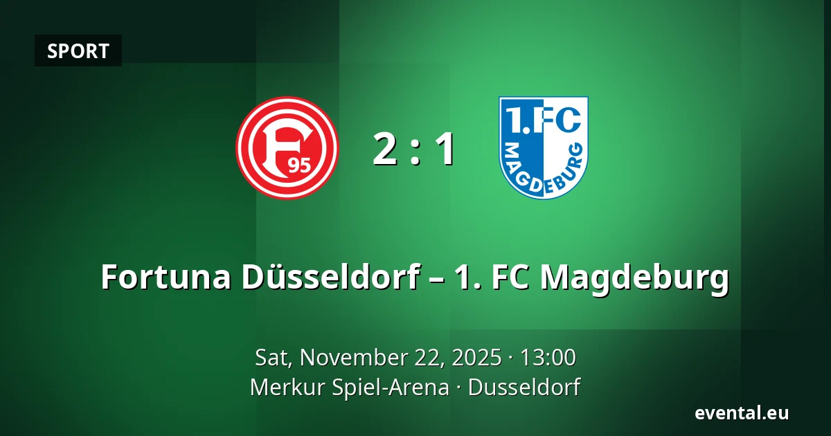 Fortuna Düsseldorf – 1. FC Magdeburg — Merkur Spiel-Arena, Dusseldorf