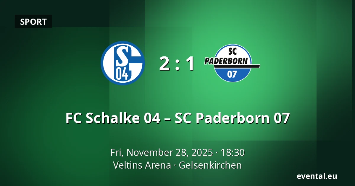 FC Schalke 04 – SC Paderborn 07 — Veltins Arena, Gelsenkirchen