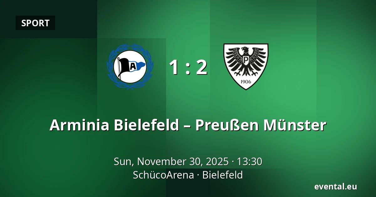 Arminia Bielefeld – Preußen Münster — SchücoArena, Bielefeld