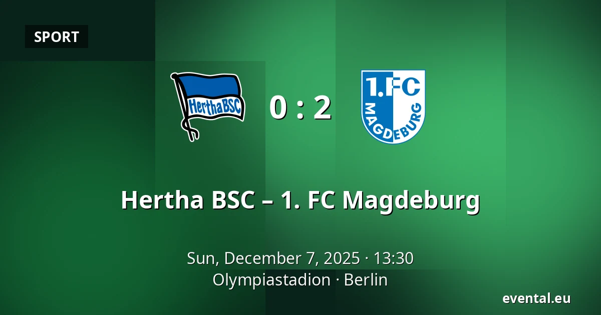 Hertha BSC – 1. FC Magdeburg — Olympiastadion, Berlin