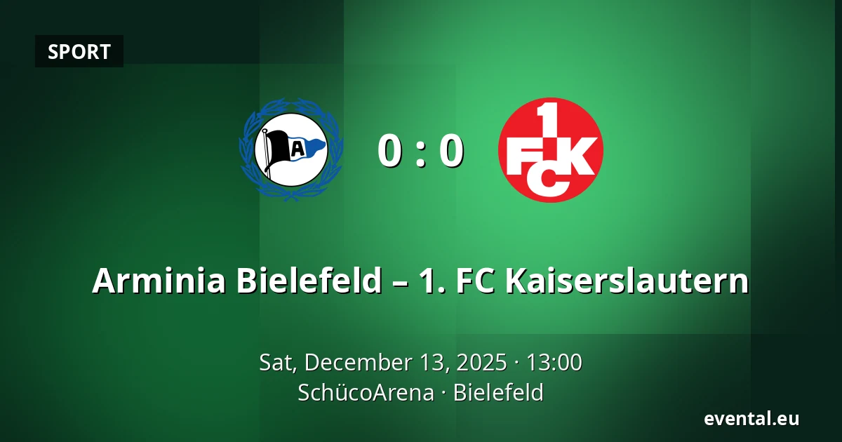 Arminia Bielefeld – 1. FC Kaiserslautern — SchücoArena, Bielefeld