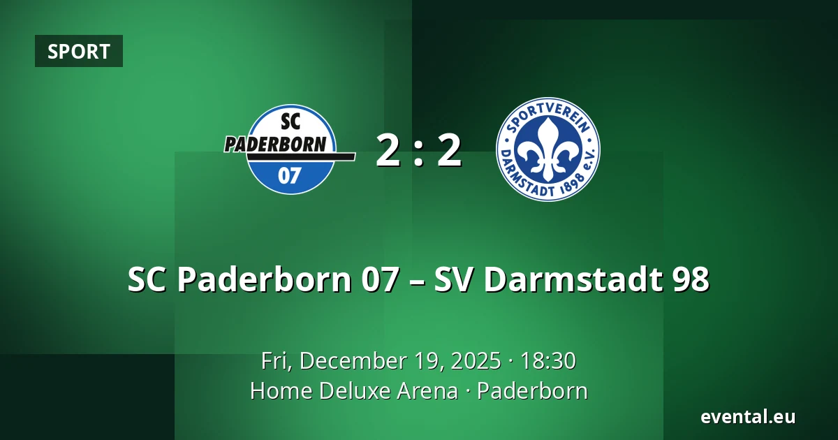 SC Paderborn 07 – SV Darmstadt 98 — Home Deluxe Arena, Paderborn