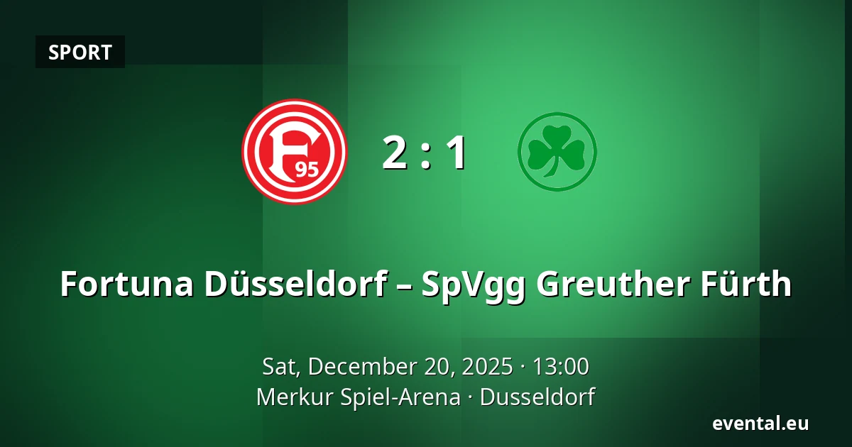 Fortuna Düsseldorf – SpVgg Greuther Fürth — Merkur Spiel-Arena, Dusseldorf